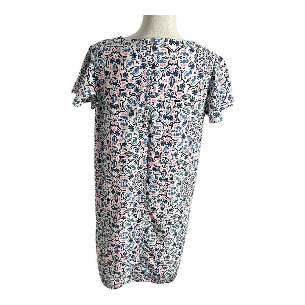 Vineyard Vines‎ Women's Flutter Sleeve Linen Blend Shift Dress - Size M Lined - Picture 4 of 13